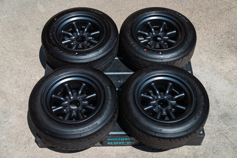 Watanabe R Type 14" 7.5J -7 (4x114.3) *Tires Included*