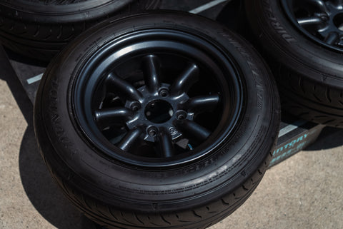 Watanabe R Type 14" 7.5J -7 (4x114.3) *Tires Included*