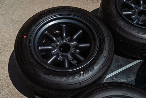 Watanabe R Type 14" 7.5J -7 (4x114.3) *Tires Included*