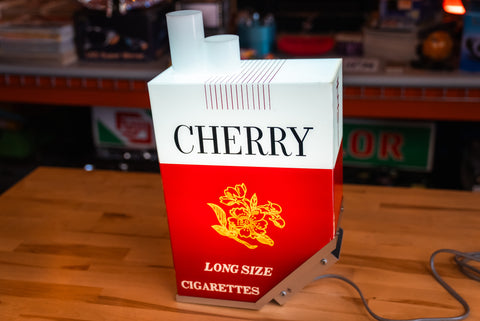 Cherry Long Size Cigarette Advertisement Sign