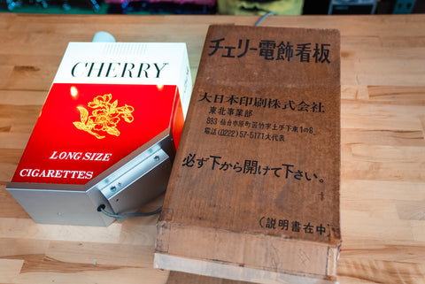 Cherry Long Size Cigarette Advertisement Sign