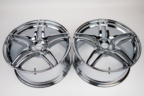 Advan AVS Model 5 18" 9J +35 (5x114.3) Pair *Triple Chrome*