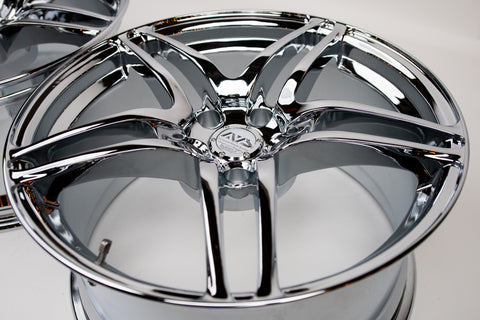 Advan AVS Model 5 18" 9J +35 (5x114.3) Pair *Triple Chrome*