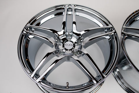 Advan AVS Model 5 18" 9J +35 (5x114.3) Pair *Triple Chrome*