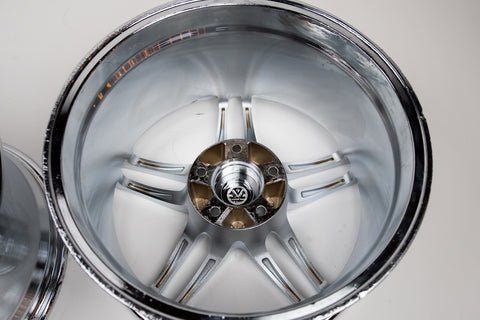 Advan AVS Model 5 17" 9J +22 (5x114.3) Pair *Triple Chrome*