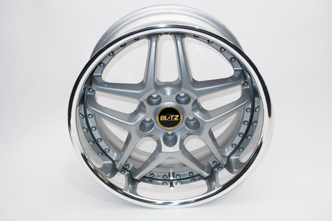 Blitz BRW 03 Reproduction Center Caps *Gold/Black*