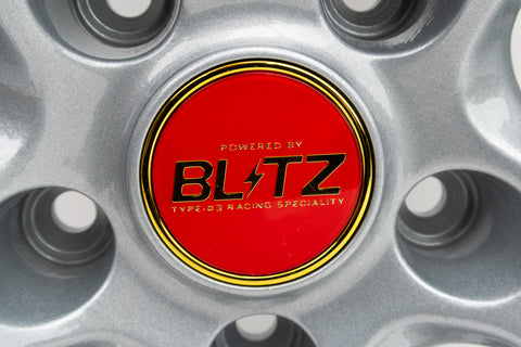 Blitz BRW 03 Reproduction Center Caps *Red/Gold*