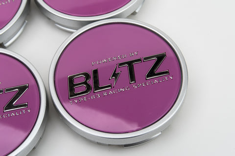 Blitz BRW 03 Reproduction Center Caps *Pink/Silver*