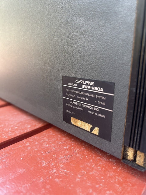 Alpine SWR-V80A Bass V8 Subwoofer System