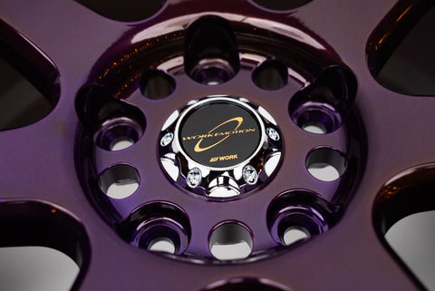 WORK Emotion Reproduction Center Caps Chrome (56.5mm center) XT7, XD9, XC8