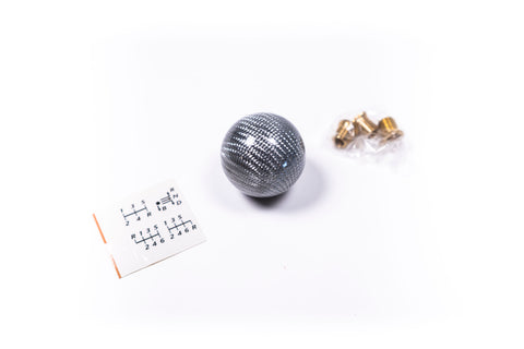 Hitman Silver Carbon Weighted Shift Knob