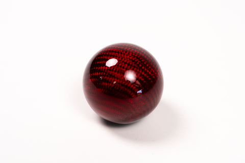 Hitman Red Carbon Weighted Shift Knob (12x1.25, 10x1.25, 10x1.5, 8x1.25)