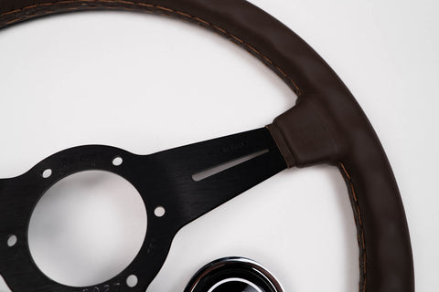 360mm Nardi Classic Brown Leather