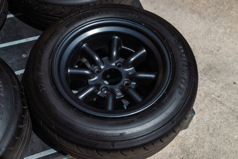 Watanabe R Type 14" 7.5J -7 (4x114.3) *Tires Included*