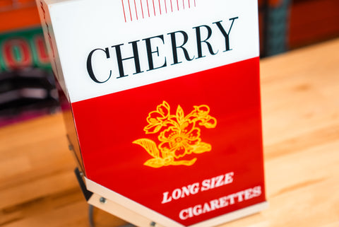 Cherry Long Size Cigarette Advertisement Sign