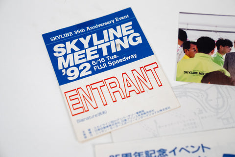 1992 Skyline Meeting Entrant Pass