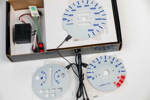 REV Electro Luminescent Gauge Panel Civic EG