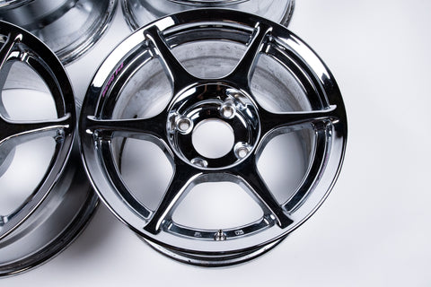 Buddy Club P1 15" 8J +12 (4x114.3) *Triple Chrome Plated*