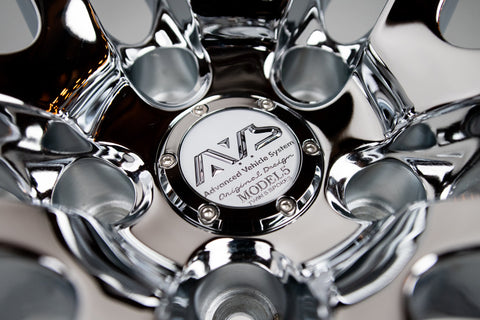 Advan AVS Model 5 18" 9J +35 (5x114.3) Pair *Triple Chrome*
