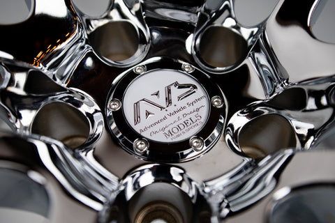 Advan AVS Model 5 17" 9J +22 (5x114.3) Pair *Triple Chrome*