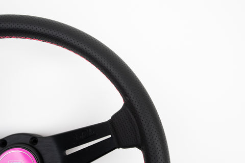 340mm Nardi Rally Deep Corn "Pink Stitching Limited Edition FET Japan Model*