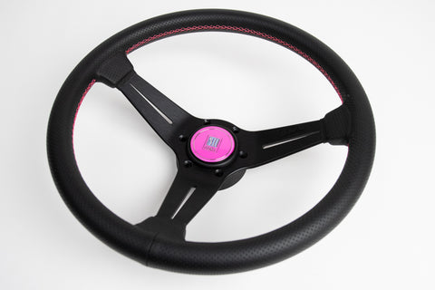 340mm Nardi Rally Deep Corn "Pink Stitching Limited Edition FET Japan Model*