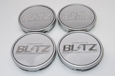 Blitz BRW 03 Reproduction Center Caps *Silver/Chrome*