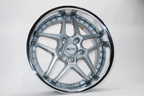 Blitz BRW 03 Reproduction Center Caps *Silver/Chrome*